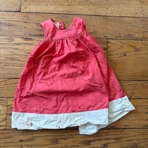 le petit bateau (french brand) red toddler dress (18 months)